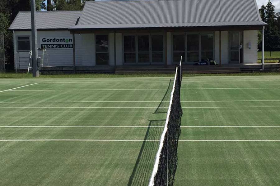 Gordonton Tennis Club outdoor tennis courts in Gordonton, Waikato - 3 courts, floodlit, synthetic_grass