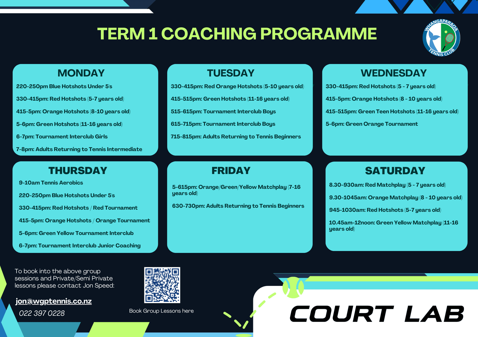 Whangaparaoa Tennis Club outdoor tennis courts in Whangaparāoa, Northern NH - 1 courts, hard